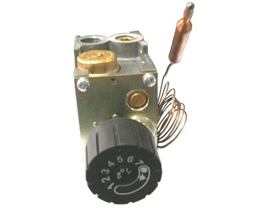 Burner temperature control valve